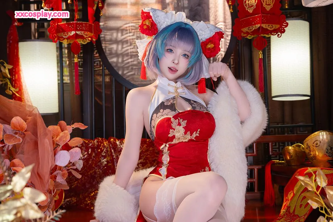 Yuno Shimizu: Cheshire Cat Neujahrs-Qipao